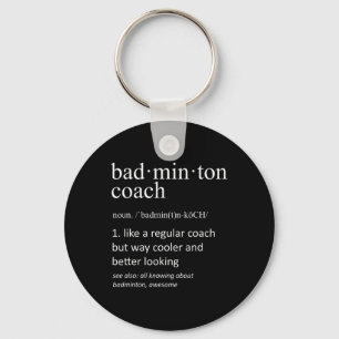 Chaveiro Badminton Coach Ensino Dicionário Encantado