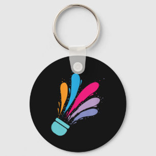Chaveiro Badminton Colorida Shuttle
