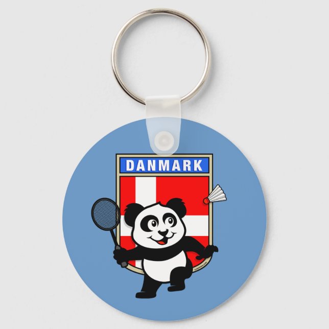 Chaveiro Badminton Denmark Panda (Frente)