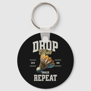 Chaveiro Badminton Drop Clear Smash Repetir Shuttle