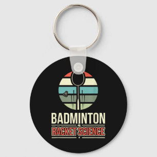 Chaveiro Badminton é ciência de raquete