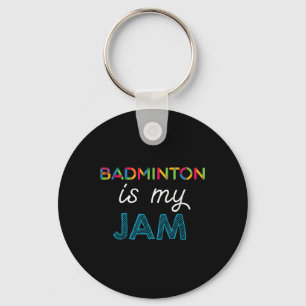 Chaveiro Badminton é meu Design de Badminton emperrado