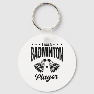 Chaveiro Badminton É Minha Vida Jogador de Badminton Peteca