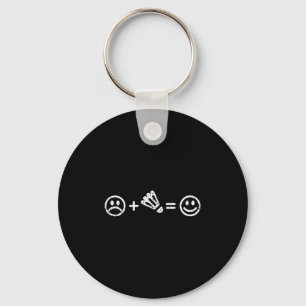 Chaveiro Badminton Faz Shuttle Divertido Feliz Badminton Jo