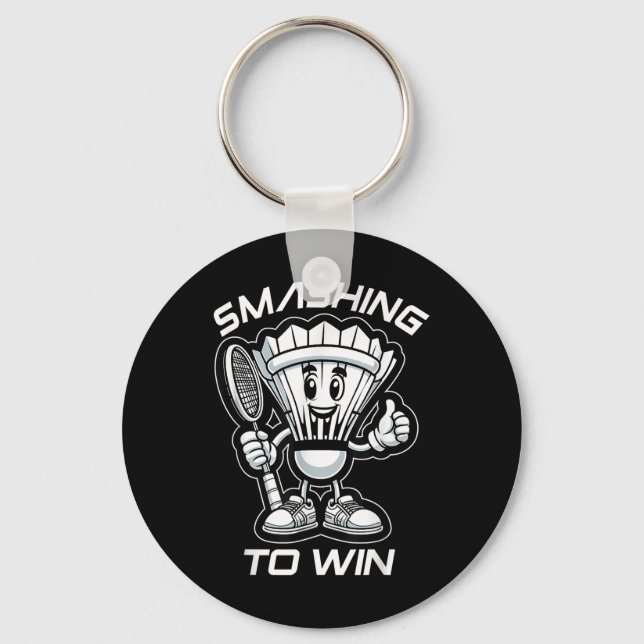 Chaveiro Badminton Forever Cartoon Shuttle E Racket Graph (Frente)