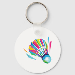Chaveiro Badminton Game Shuttle Esporte Badminton Pop Art