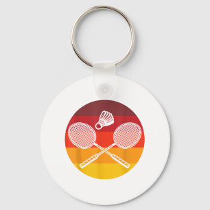 Chaveiro Badminton Graphic Badminton Player Shuttle Sports