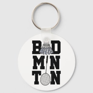 Chaveiro Badminton Graphic Badminton Player Shuttle Sports