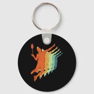 Chaveiro Badminton, Homens Mulheres Crianças, Retro, Vintag