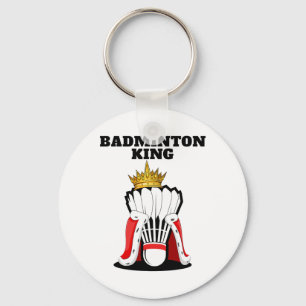 Chaveiro Badminton King Mens Jogador de Badminton Shirt Ba