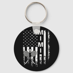 Chaveiro Badminton Mimi Bandeira Americana Vintage Natal Xm