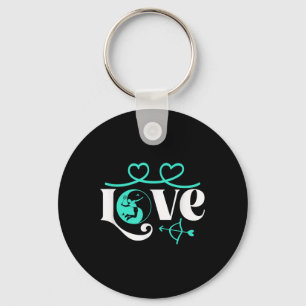 Chaveiro Badminton-player Jogo Shuttle Yin-yang-love Badmin