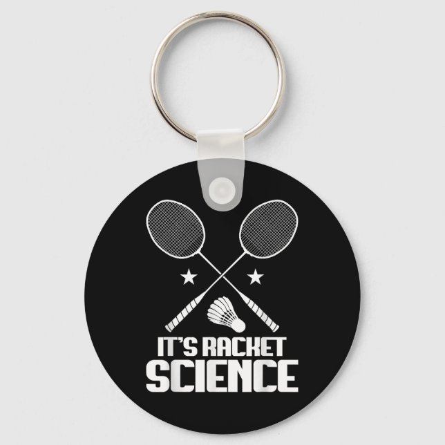 Chaveiro Badminton Racket Science Shuttle Player Badminton (Frente)