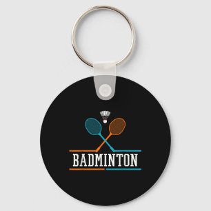 Chaveiro Badminton Racket Shuttle Team Treinador Badminton