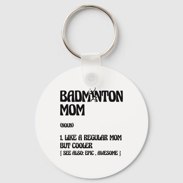 Chaveiro Badminton reprodutor da mãe Shuttle (Frente)