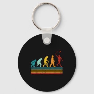 Chaveiro Badminton Retro Com Evolução do Volante Darwin