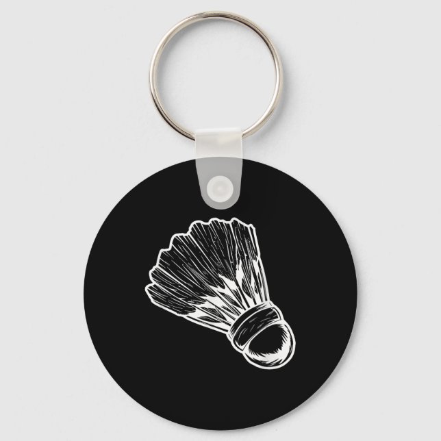 Chaveiro Badminton Shuttle Badmintonista (Frente)