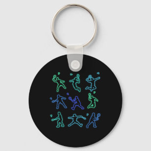 Chaveiro Badminton Shuttle Crianças Jovens
