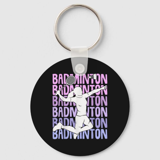 Chaveiro Badminton Shuttle Girls Women (Frente)
