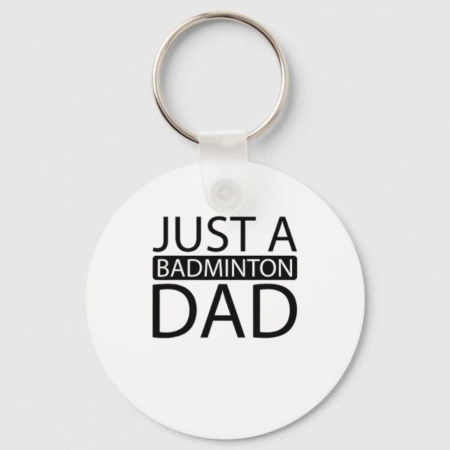 Chaveiro Badminton Shuttle Racket - Apenas Um Badminto (Frente)