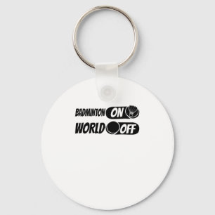 Chaveiro Badminton Shuttle Racket - Equipe Badminton No Mun
