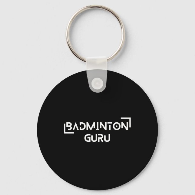 Chaveiro Badminton Shuttle Racket Sports Chamption (Frente)