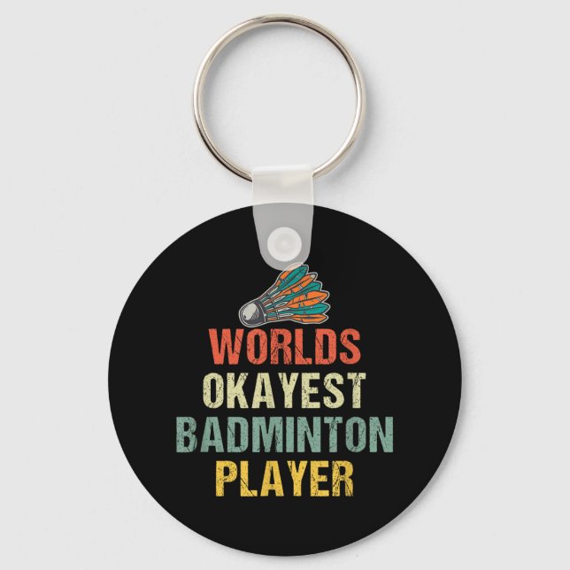 Chaveiro Badminton Shuttle Sayings (Frente)