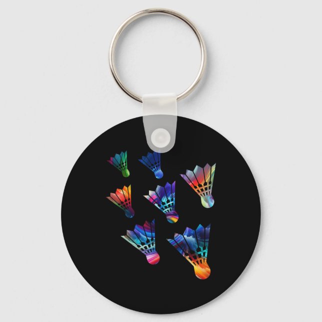 Chaveiro Badminton Shuttle Sports Athlete Vibrant (Frente)