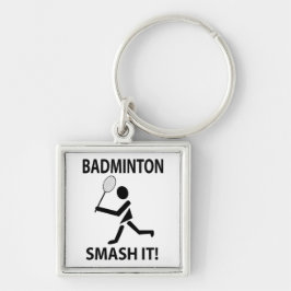Chaveiro Badminton Smash It Jogador Esportivo Treinador Bad