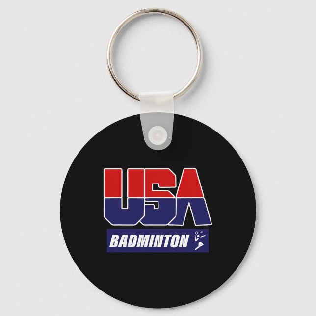Chaveiro Badminton Usa (Frente)