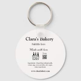 Chaveiro Bagaço de padaria adiciona ingredientes feitos com