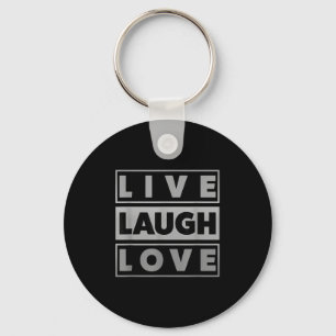 Chaveiro Bahaas Tee Live Laugh Amor Legal Inspiração Motiva