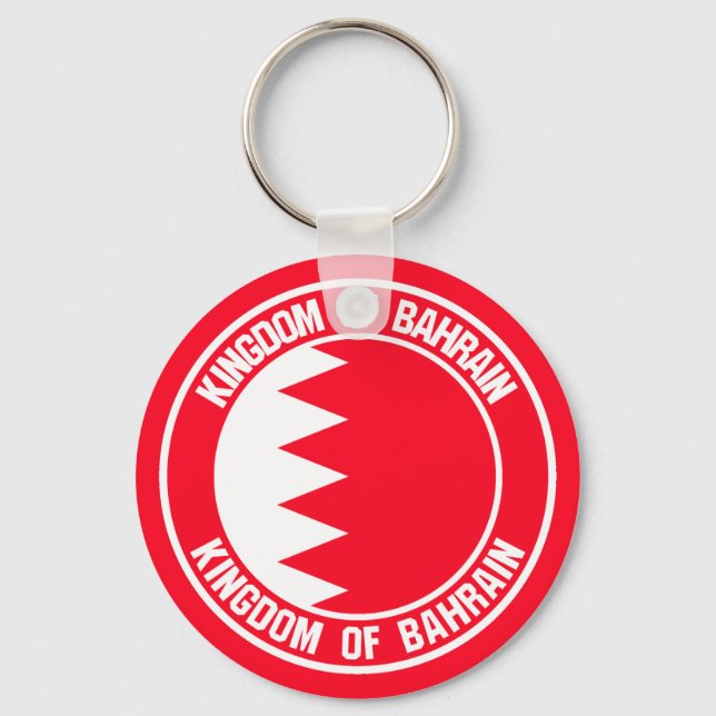 Chaveiro Bahrain Round Emblem (Frente)