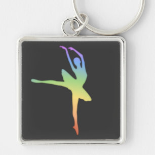Chaveiro Bailarina - arco-íris 1