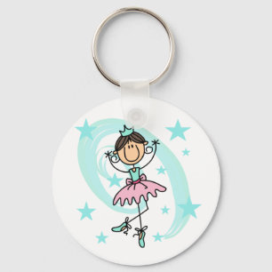 Chaveiro Bailarina - Camisetas e Presentes Marrons