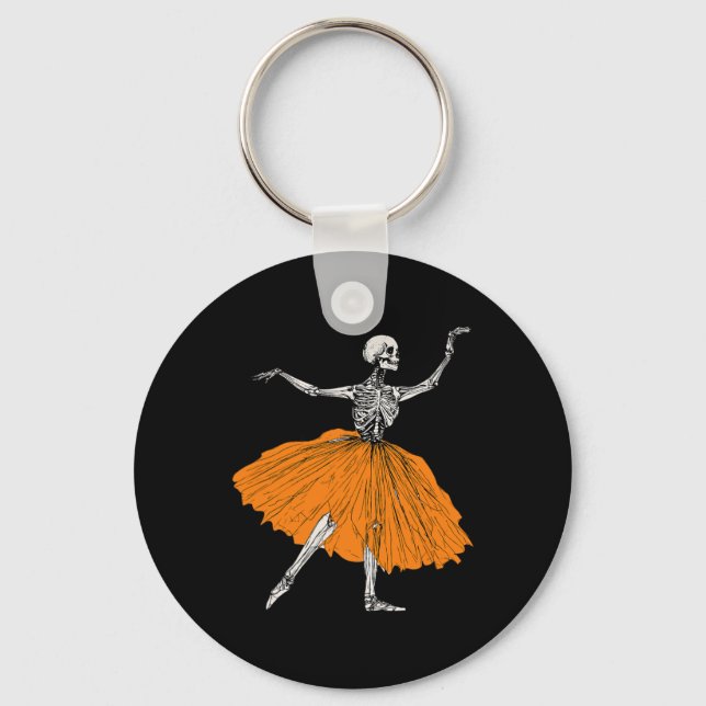 Chaveiro Bailarina Esqueleto Dança Tutu Espiritual Bailarin (Frente)