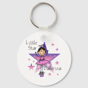 Chaveiro Bailarina Little Star - Cabelo Castanho