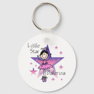 Chaveiro Bailarina Little Star-Cabelo Preto