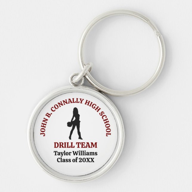 Chaveiro Bailarina Personalizada da Equipe de Dança do Maro (Frente)