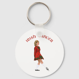 Chaveiro Bailarino Irlandês de Sapato Macio de Vermelho