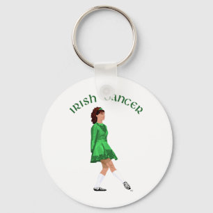 Chaveiro Bailarino Irlandês de Sapato Macio em Verde