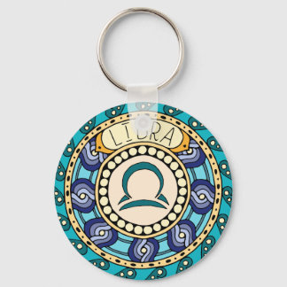 Chaveiro Balança Libra Sternzeichen Mandala alegre