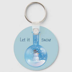 Chaveiro Balão de neve do homem-neve