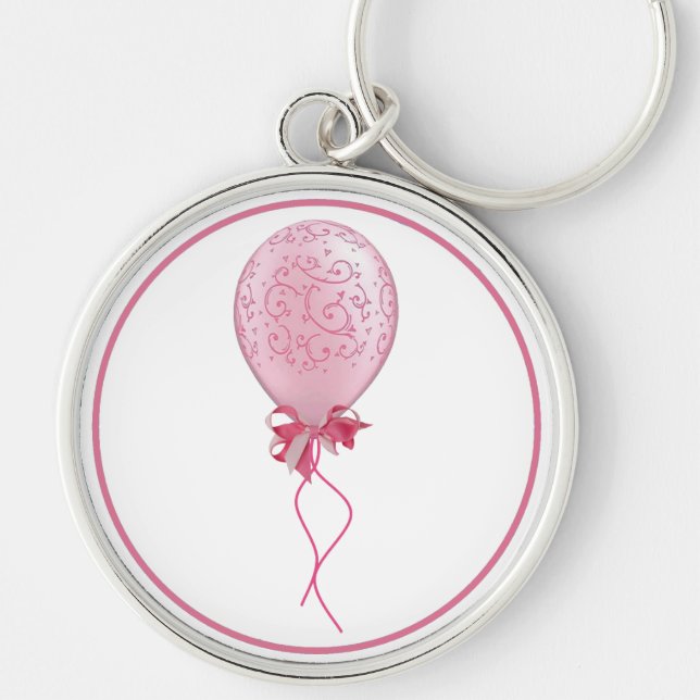 Chaveiro Balão Rosa 2 (Frente)