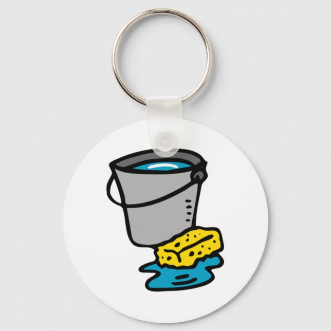 Chaveiro Balde de água e esponja (Frente)