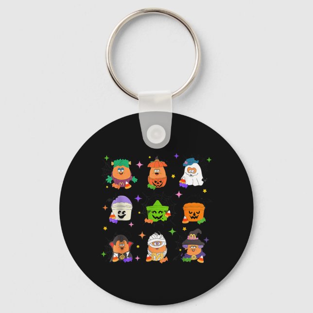 Chaveiro Balde de Refeição Spooky Nuggets Frango de Hallowe (Frente)