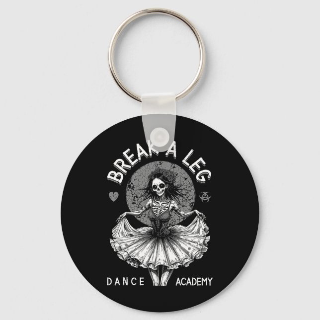 Chaveiro Balé Dancer Zombie Ballerina Dance Academy Engraça (Frente)