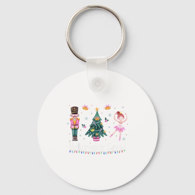 Chaveiro Balé de Nutcracker de Natal Dançando Mulheres Cria (Frente)