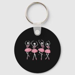 Chaveiro Balé de Skeleton Ballerinas Dança Cuta Halloween