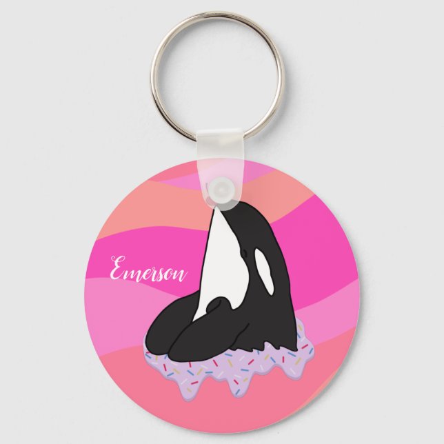 Chaveiro Baleia Assassina Orca Personalizada (Frente)
